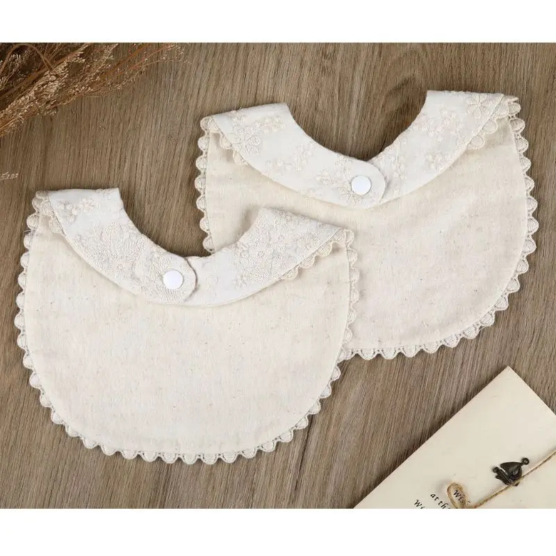 Newborn Baby Boys Girls Embroidery Saliva Printing Towel Kids Toddler Feeding Burp Cloth Cotton Bib Scarf | Детская одежда и обувь