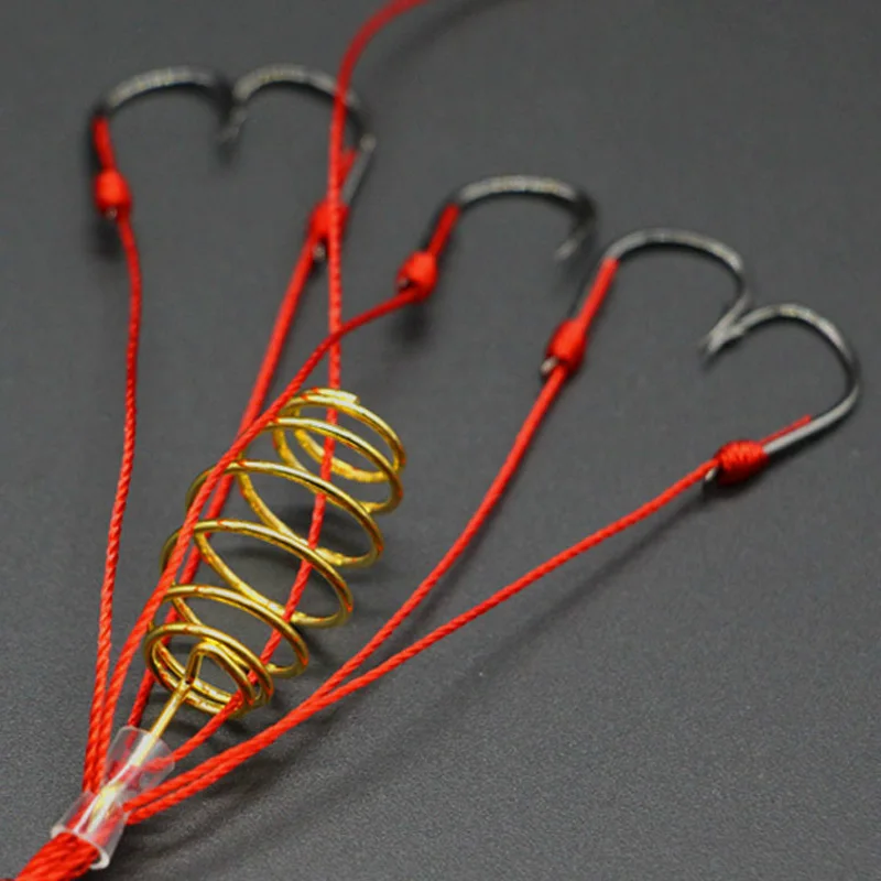 Mosodo 4pcs/box Carp Fishing Bait Hooks Lure Trap with Spring Feeder Cage Explosion Coarse Tackle Tools | Спорт и развлечения