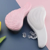 1 pcs angel wing detangling hair brush handle magic anti static comb shower massage comb smooth salon hairdressing accessories