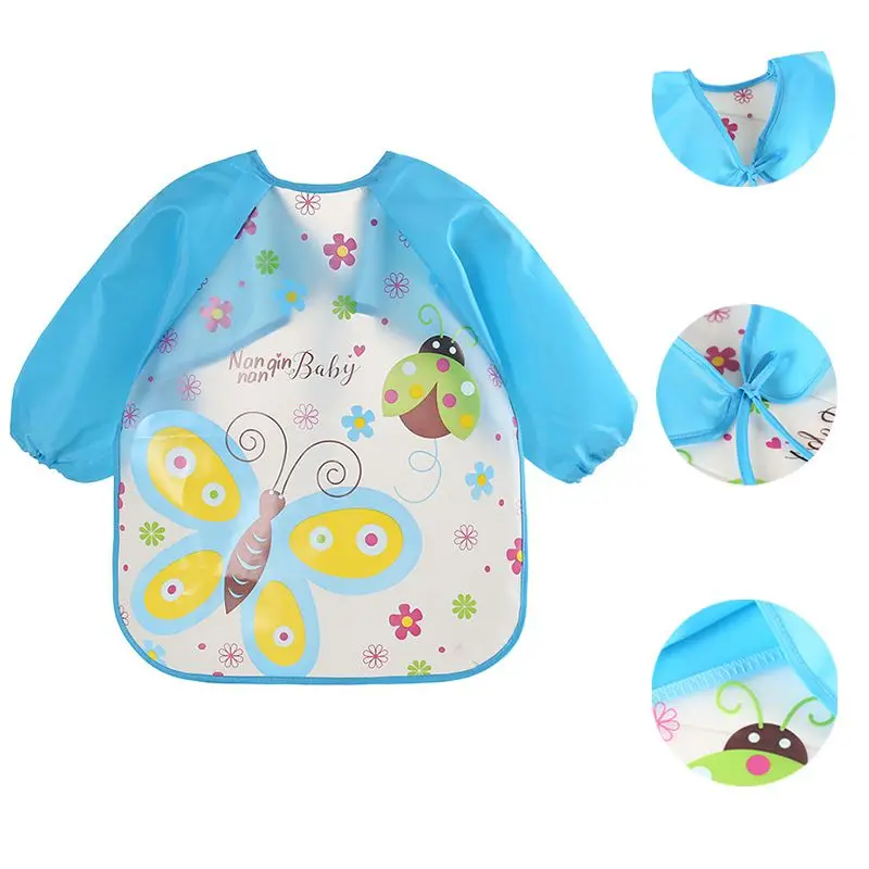 Водонепроницаемые детские нагрудники с длинными рукавами изображением пчелы и