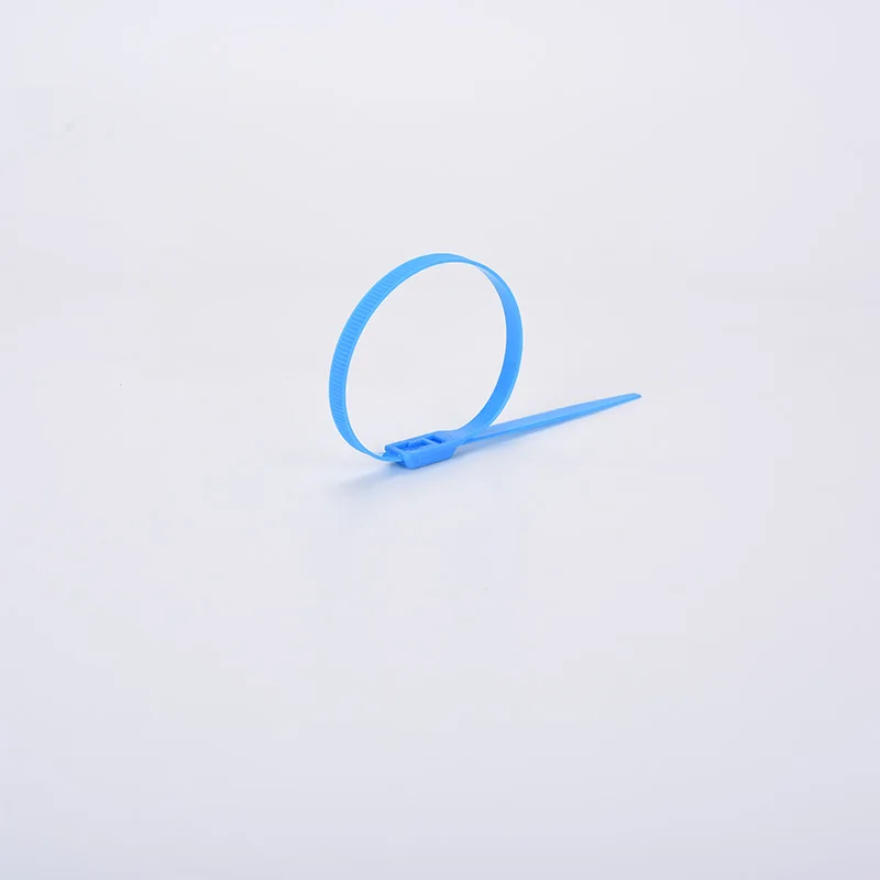 Sky blue 100pcs Taoqibao нейлоновая галстук, 7X350 оболочка Специальный галстук, 100 за сумку, полный цвет - Цвет: Sky blue 100pcs