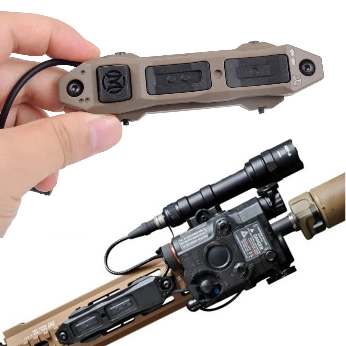 Тактический задний переключатель с усиленным давлением и двумя функциями для SF