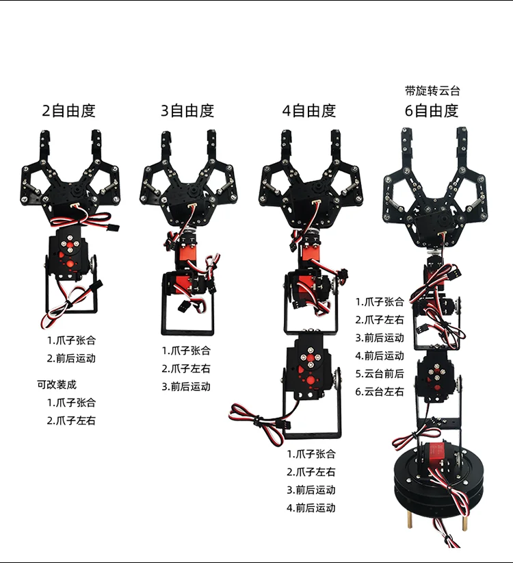 600 г нагрузка Многофункциональный гибкий коготь робот механический кронштейн