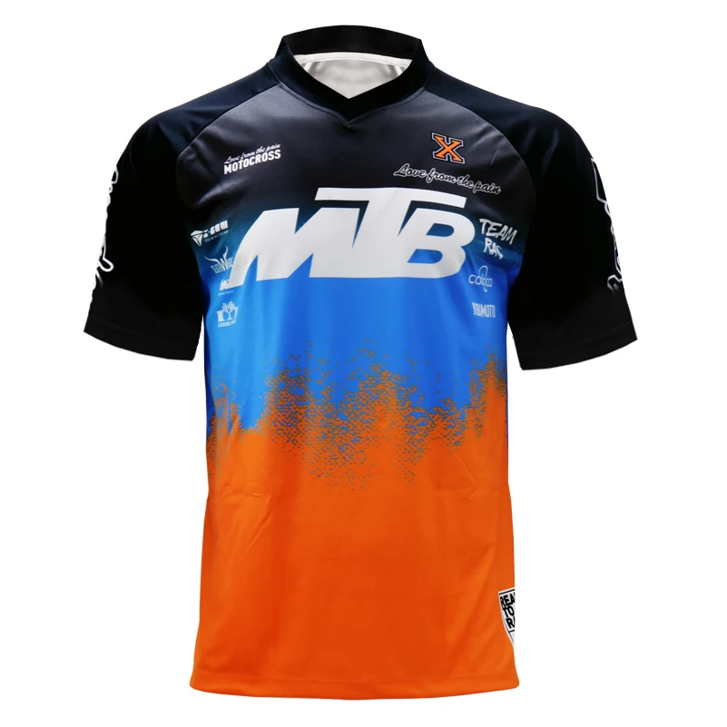 Motocross Jersey short sleeve Mountain BikeBMX DH MTB Bicycle T-Shirt Clothes Sportswear Downhill wear | Спорт и развлечения