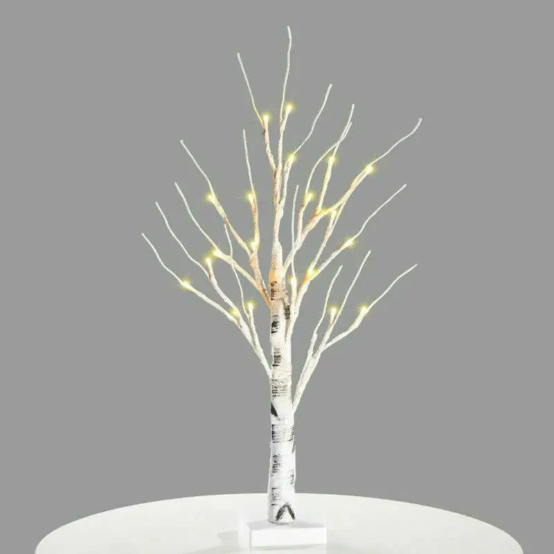 

18 LED Birch Light Tree Hanging Easter Eggs Lights Ornament Tree Easter Decorations Happy Easter Decor For Home Table Tree Lamp