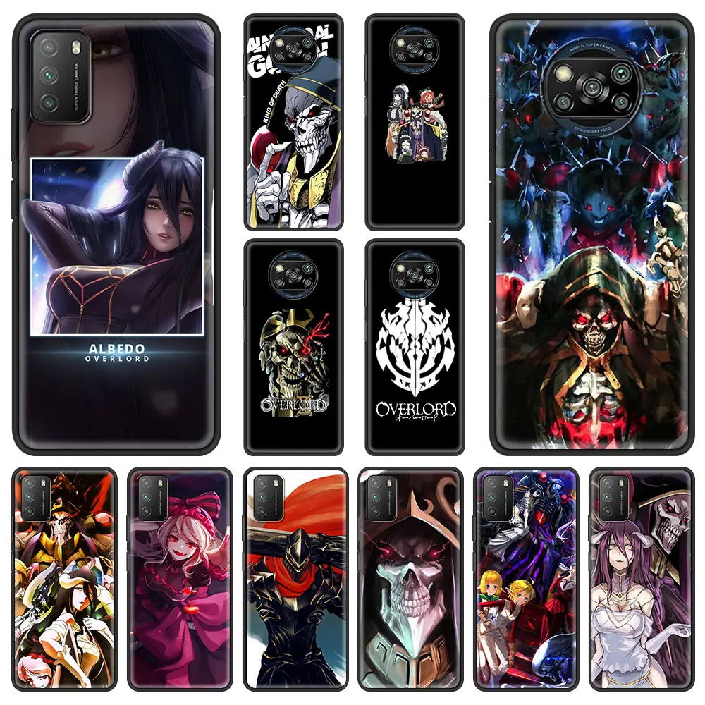 

Overlord Anime Case For Xiaomi Mi Poco X3 NFC M3 Pro Note 10 Lite 11 10T Pro 5G 9T Soft Silicone Phone Coque Black Cover