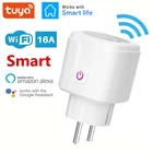 Wi-Fi Smart Plug 16A EU Socket Tuya Smart Life APP поддержка Alexa Google Home Assistant Голосовое управление монитор питания время