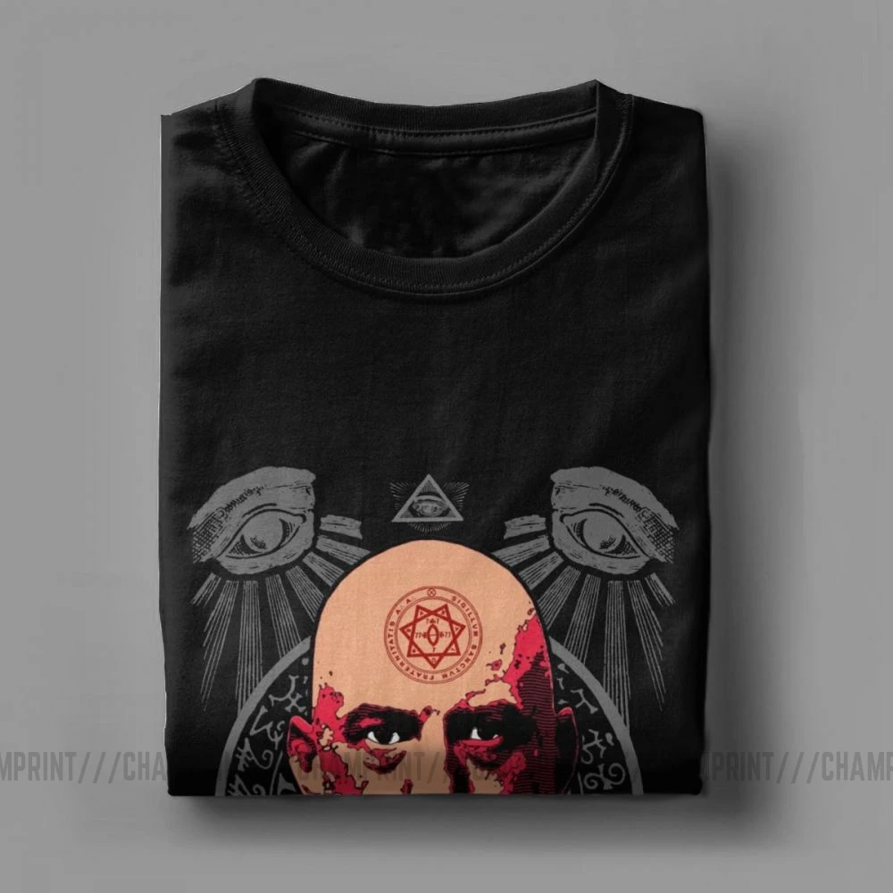Men's Aleister Crowley T-Shirt - Pure Cotton Creative Tee for Magic, Occult, and Wicca Enthusiasts image 3