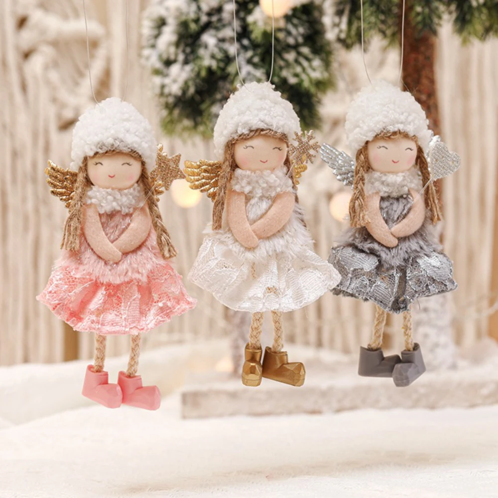 

Doll Cute Angel Pendant Widgets Miniature Girl Figure Exquisite Soft Window Ornament Home Decoration Festival Party