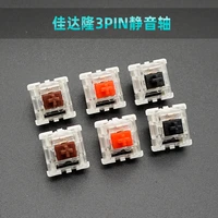 gateron mechanical keyboard silent switch black red brown 3pin transparent case compatible rgb smd led cherry mx kaih outemu