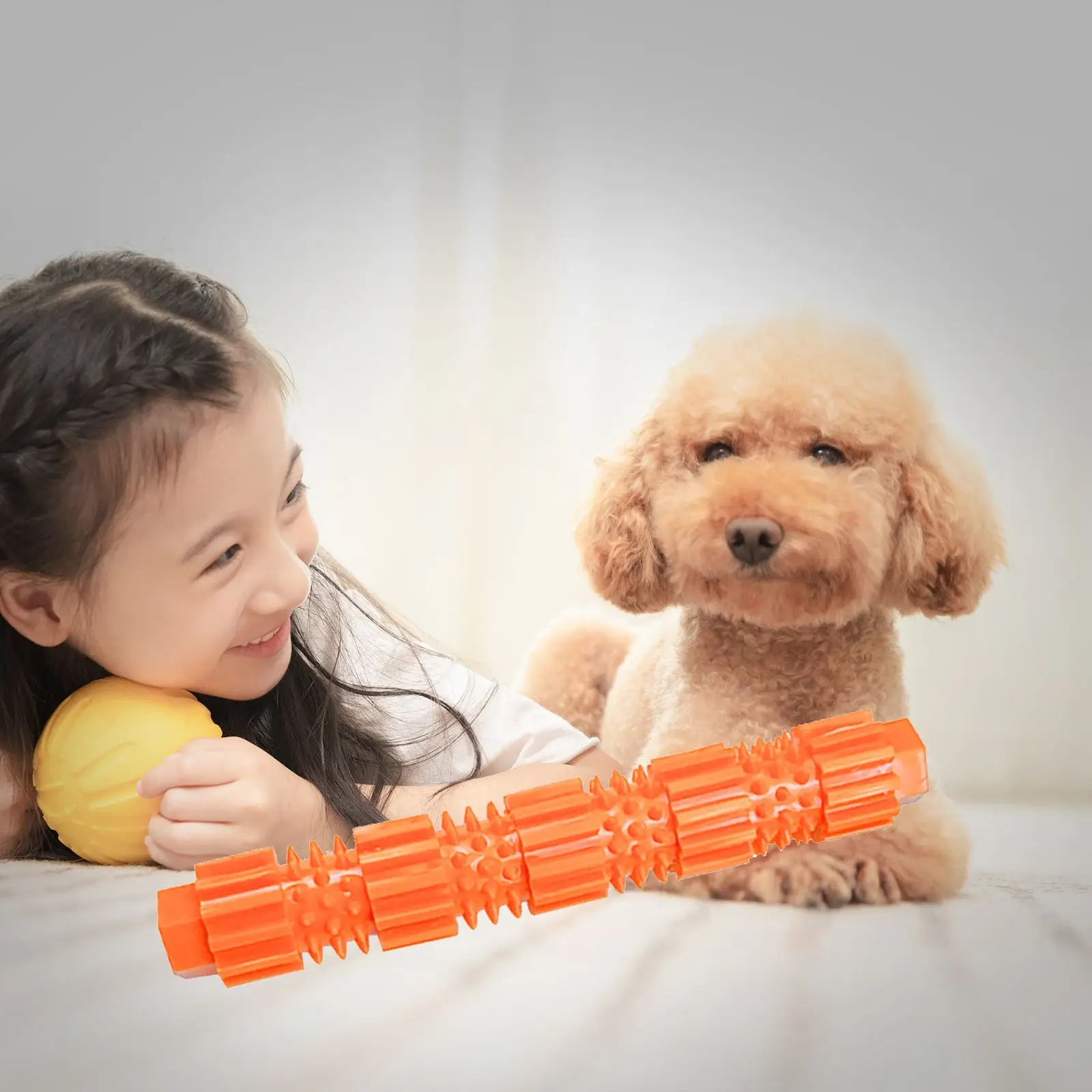 Собака Зубная щётка одежды собаки игрушечная трость из мягкой резины для чистки