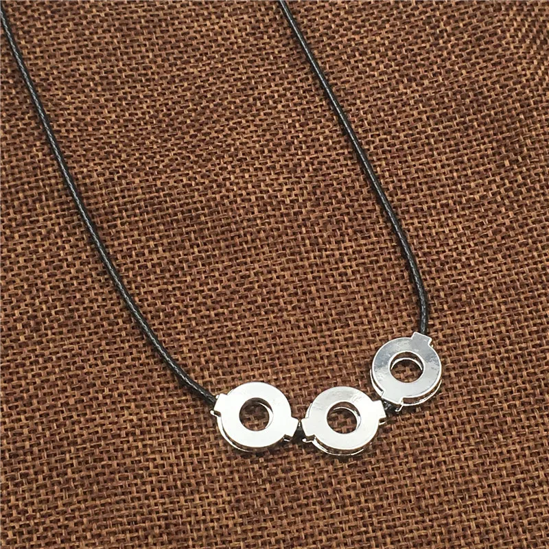 Аниме Итачи Учиха Косплей титановая сталь 3 петли ожерелье Модные женские