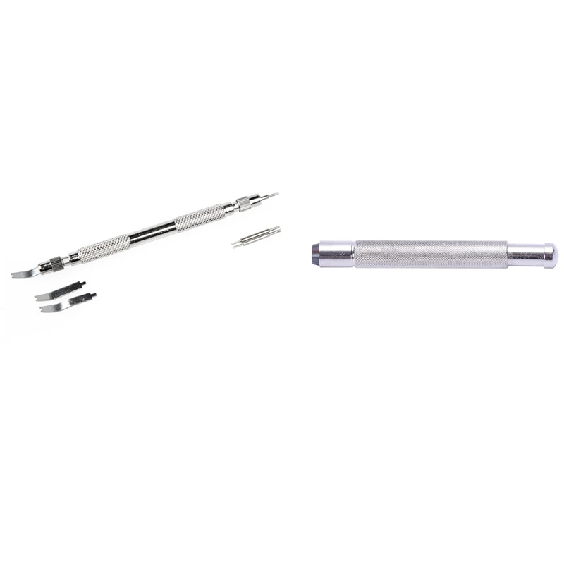 

1 Pcs Hand Watch Crown Winder Helper Mechanical & 1 Set Watch Band Strap Spring Bar Link Pin Remover Repair Tool Kit