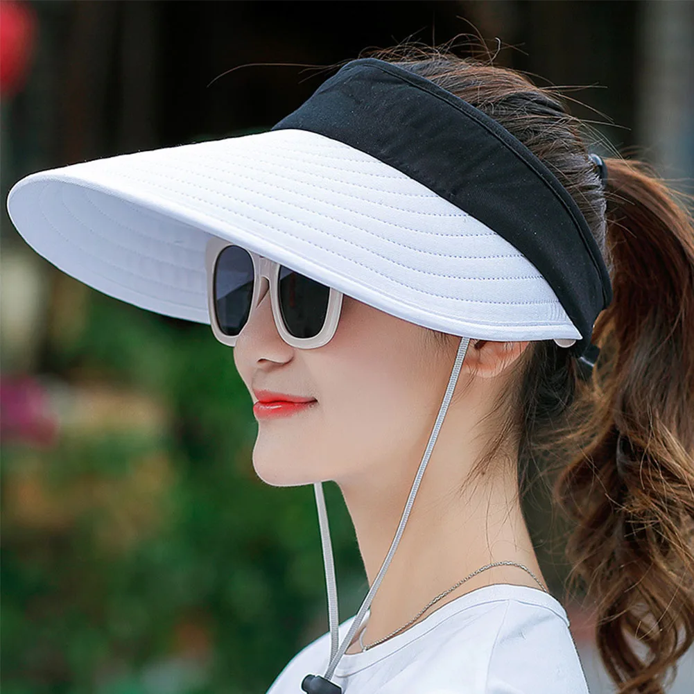 Женская Солнцезащитная шляпа легкая Полиэстеровая легко переносится на