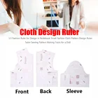 3 шт. 1:3 модная дизайнерская линейка французский для портных прозрачный измерить линейкой по индивидуальному заказу; Декоративный Шов; Делая инструменты для куклы