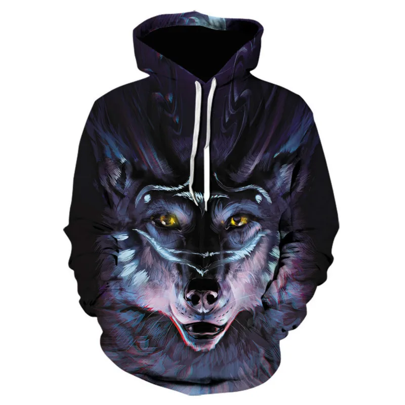 

New in 2021, men's 3D printed pattern hoodie long sleeve sweatshirt interesting sports pullover casual top