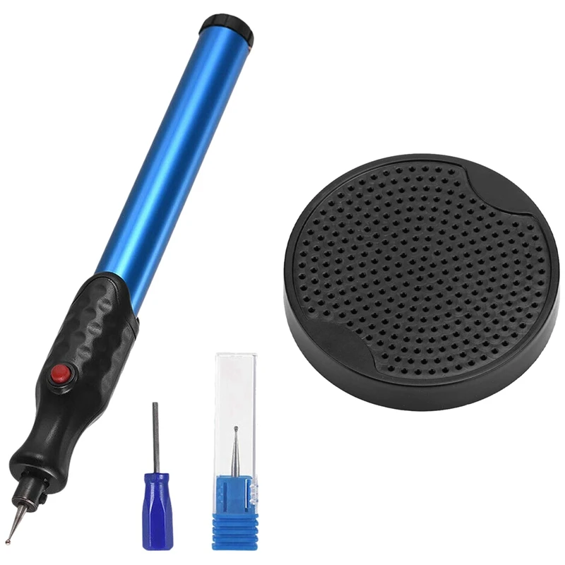 

New 1 Set Handheld Etching Pen Electric Engraver Etching Scribe & 1 Pcs 7153 Watch Dial Support Plate