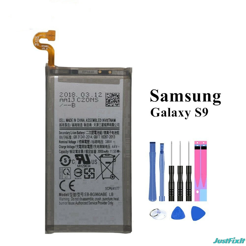Сменный аккумулятор для samsung GALAXY S6/S6 Edge/S6 Edge Plus/S7/S7 Edge/S8/S8+/S9 G920 G925 G930 G955 - Цвет: S9 G960