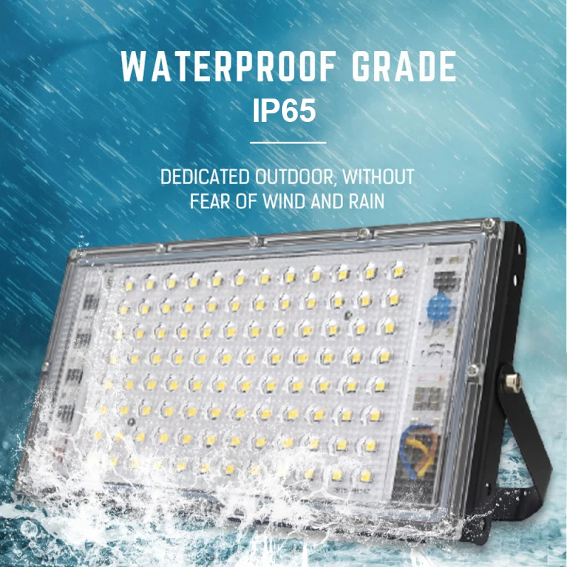 

Led Flood Light Outdoor Light Lighting Courtyard Flood Light Spot Light Outdoor Landscape Light Waterproof Solar Light 100W