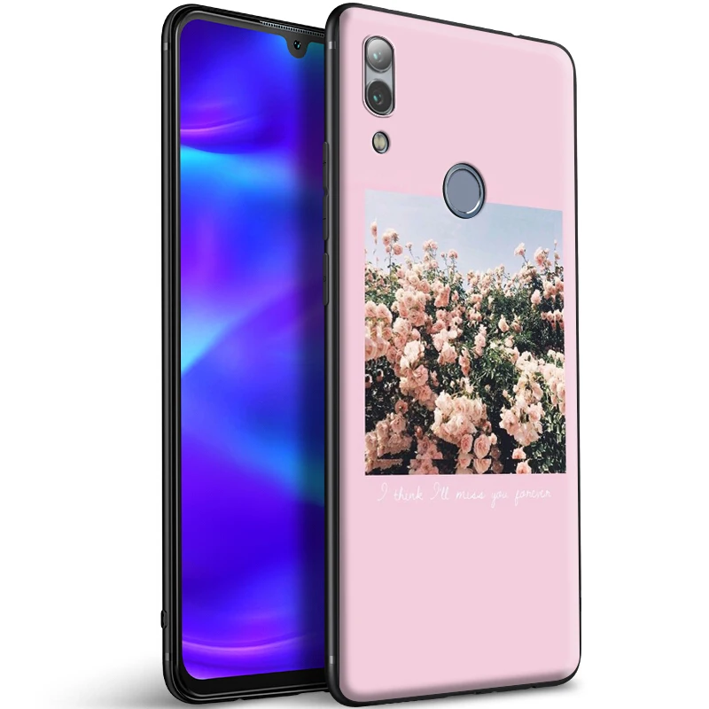 Розовый эстетический силиконовый чехол для Huawei Honor V30 30 8 8A 8X 8C 9 9X 10 Note View 20 20S Pro Lite |