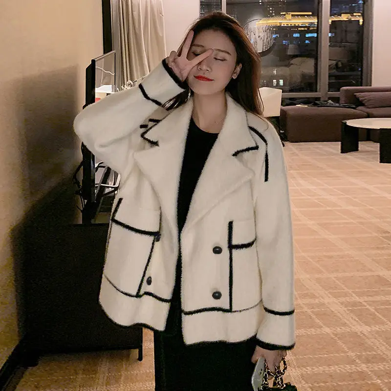 

spring/autumn women coats loose sweaters cardigans fashion women jackets sweet clothing female coats outerwear women sweaters