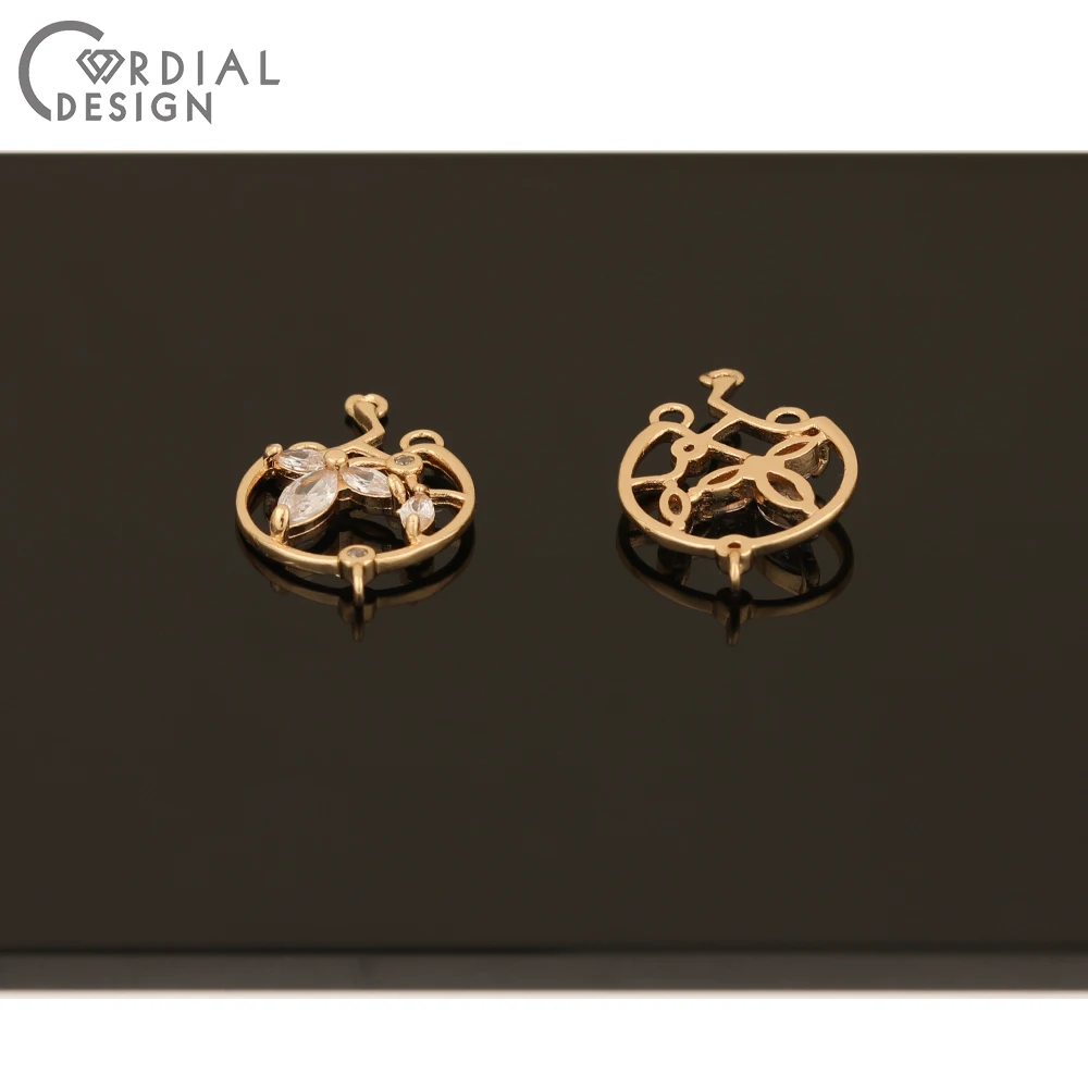 

Cordial Design 50Pcs 14*22MM Jewelry Accessories/DIY Earrings Connectors/Pendant/Hand Made/Jewelry Findings & Components/Charms