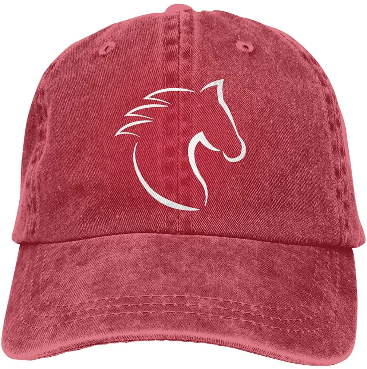 

Классическая Регулируемая джинсовая кепка White Horse для влюбленных, бейсболка, кепки для женщин и мужчин