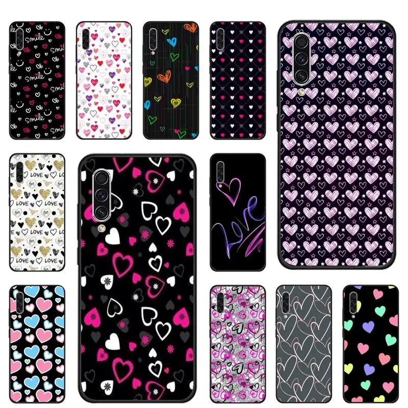 

Love heart DIY Printing Phone Case For Samsung galaxy S note 7 8 9 10 20 fe edge A 6 10 20 30 50 51 70 lite plus Cover Funda