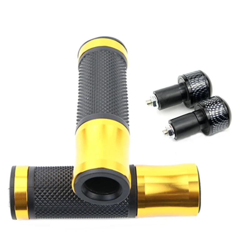 Мотоцикл CNC алюминиевая и резиновая ручка бар рукоятка концы Ручка Бар для KAWASAKI