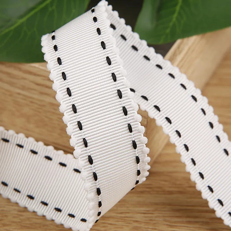 5 ярдов Jump Dot Кружева Grosgrain лента для DIY ремесло головные уборы аксессуары открытки