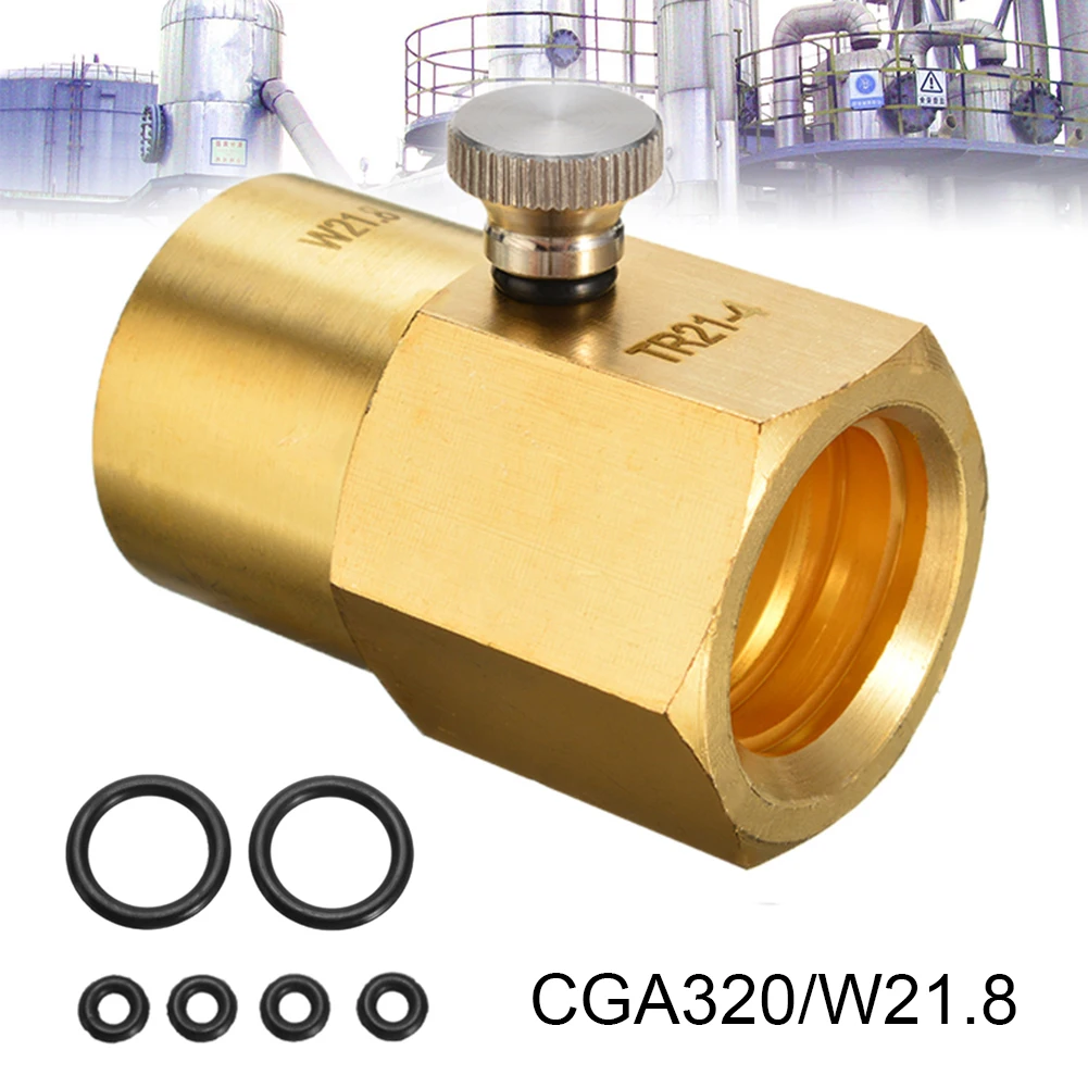 CGA320/W21.8 Soda Maker СО2 цилиндр пополнения адаптер соединитель клапан набор