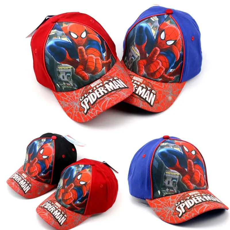 

Disney 2021 new children's cartoon hat boys and girls sunshade baseball cap hip hop sun hat Marvel Comics series baby hat