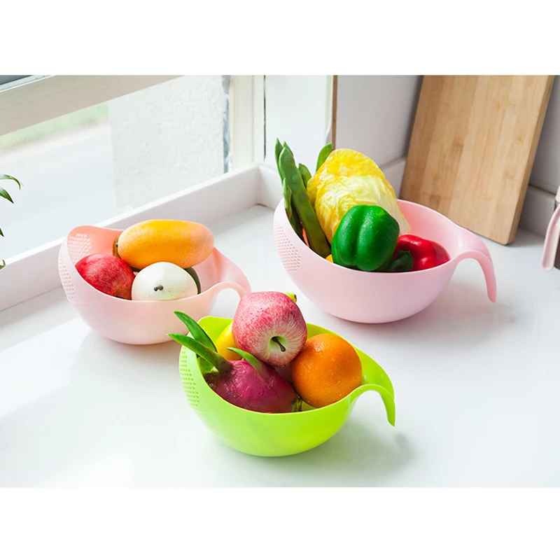 Прочный фильтр для мытья риса кухонный инструмент сито гороха корзина очищающее