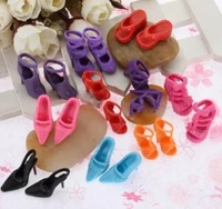 beilinda doll accessories plastic doll toys barbie shoes 10 pairs of doll shoes in mix styles and colours 100 pairs in one lot