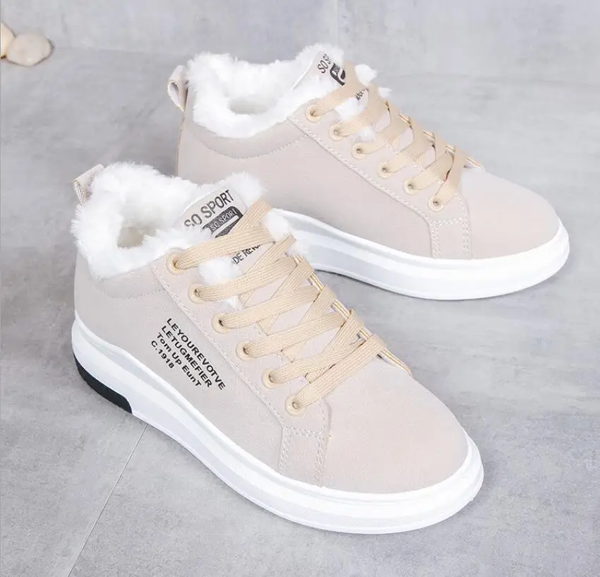 

winter boots women ankle waterproof Women's Boots Plus Velvet Cotton Shoes Thick-Soled Warm Snow boots Women's Cotton Boots