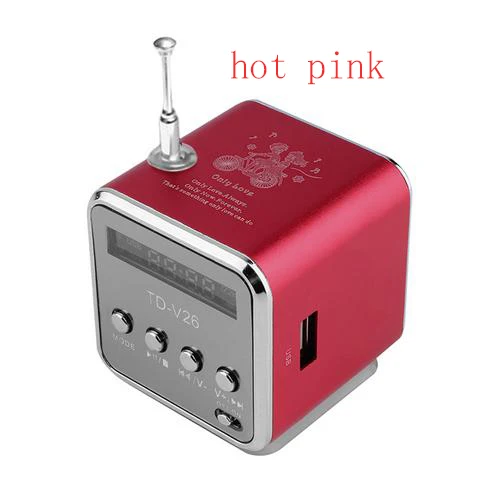 Мини колонки с портативным FM радио SD TF картой стерео басовые музыкальный плеер