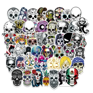 103050pcs horror gothic rock skull sticker skateboard laptop motorcycle phone bike luggage cool graffiti sticker decal kid toy free global shipping