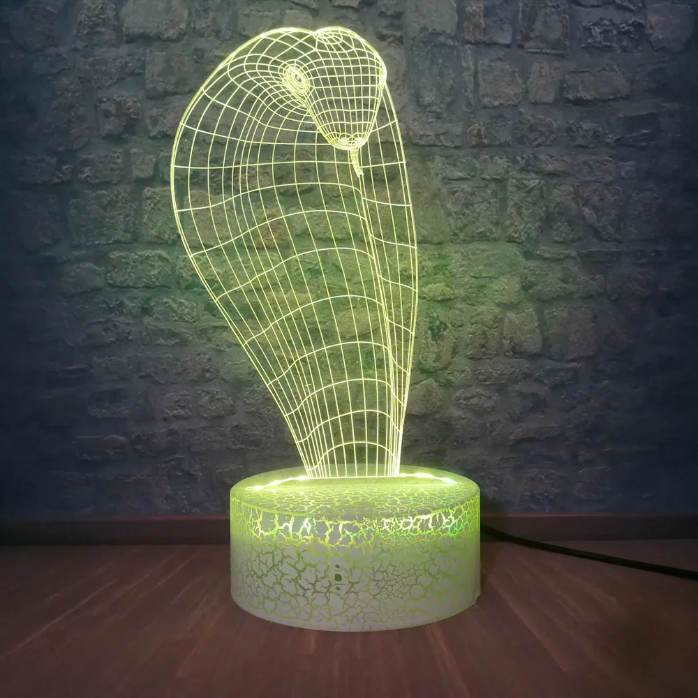 Лампы &quotс днем рождения&quot ночные светильники змеиная Модель 3D настольная лампа