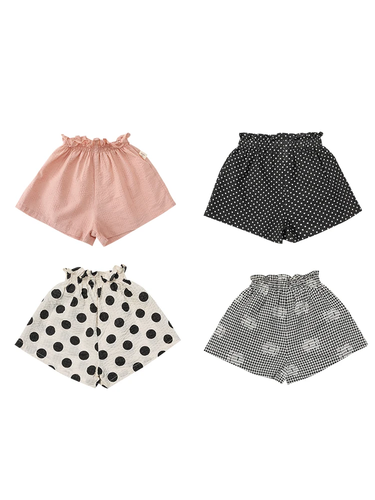 

Girls Foreign Style Fashion Shorts Summer New Wave Dot Baby Wild Korean Children's Casual Pants Trend