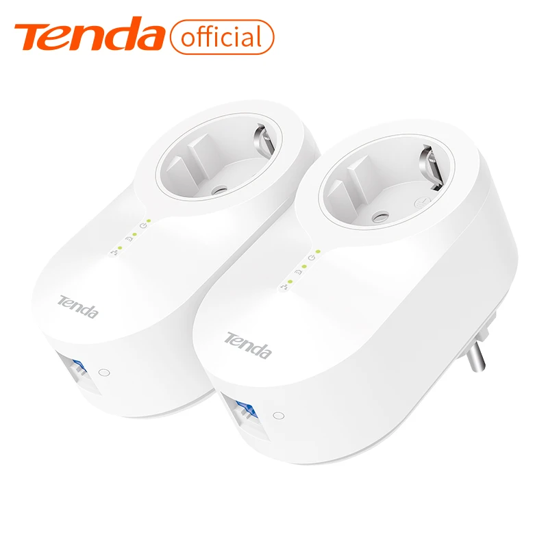 Tenda оригинальный PH6 гигабитный 1000 Мбит/с ПЛК адаптер Комплект Powerline AV1000 порты Ethernet