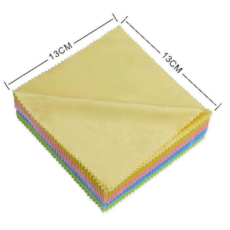 

10pcs Microfiber Eyeglass Cleaning Cloth For Camera Computer Random Color Cleaner Clean Glasses Lens Cloth Wipes For Sunglasses