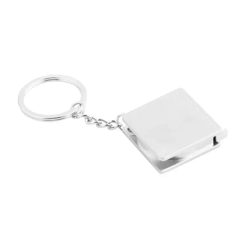 

Keychain Metal Tape Measure Min Compact Portable Keyring Decoration Accessory