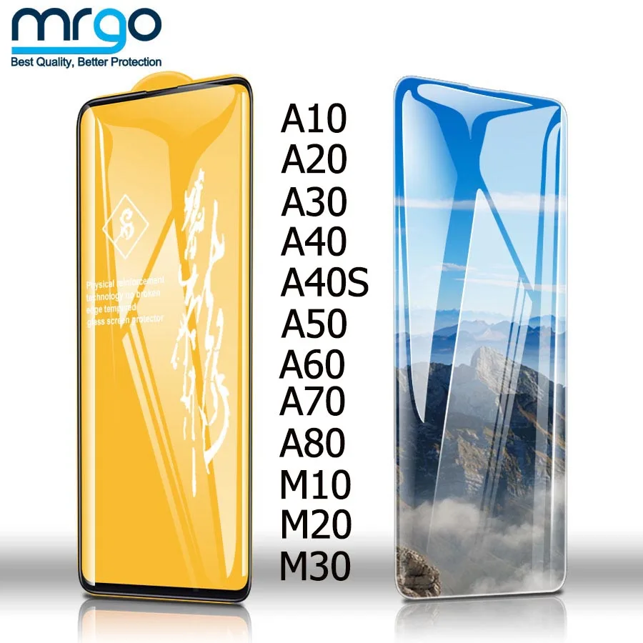 6D стекла для Samsung Galaxy A50 A40 A30 A20 A10 экран протектор Закаленное Защитное стекло для Samsung A50 A70 A60 A80 M30 M20 M10 стекло