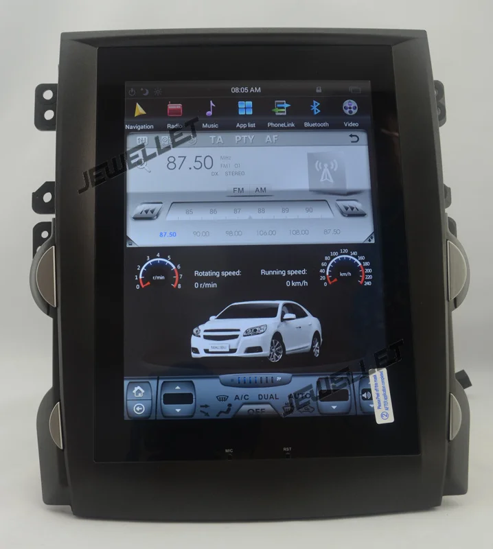 10.4" tesla style vertical screen android 9.0 Six core Car GPS radio Navigation for Chevrolet Holden Malibu 2013-2015 | Автомобили и