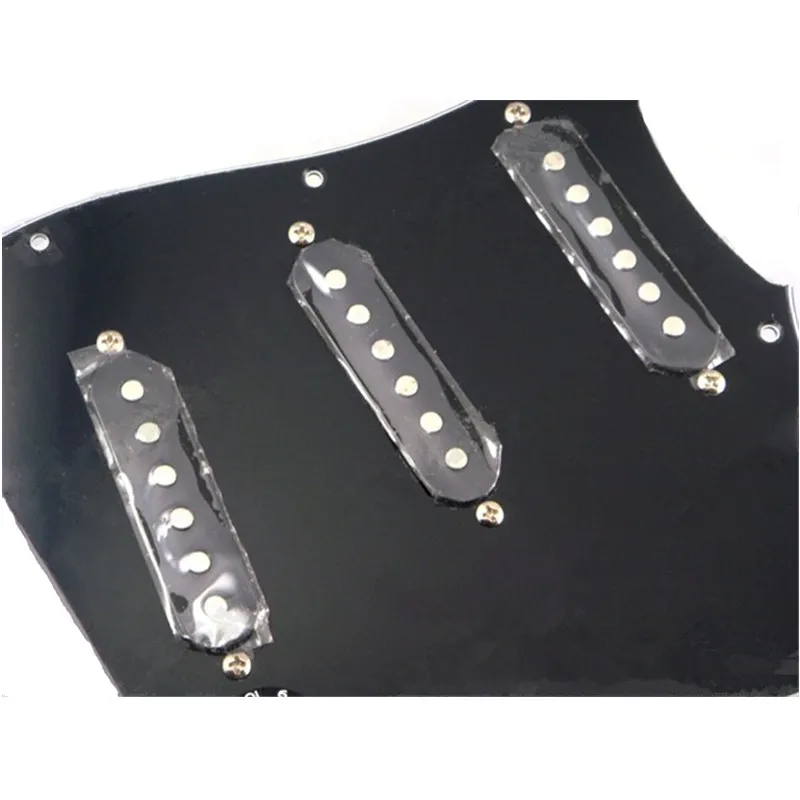 Черная электрическая гитара 3S нагруженная Предварительно Проводная скребок в