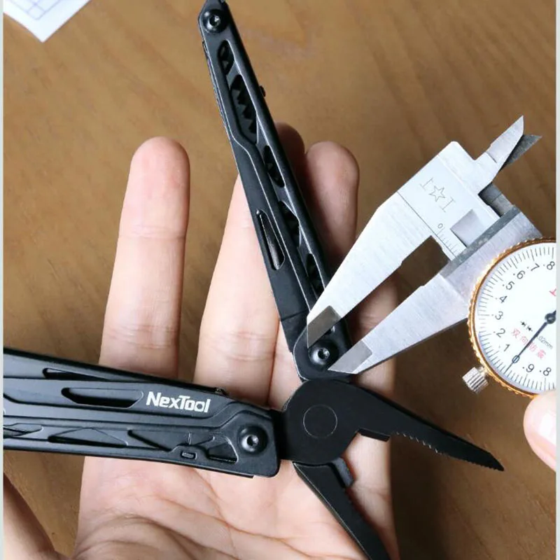 Xiaomi NEXTOOL 10 в 1 Открытый Многофункциональный складной нож инструменты из нержавеющей стали открывалка отвертка пила плоскогубцы линейка резак