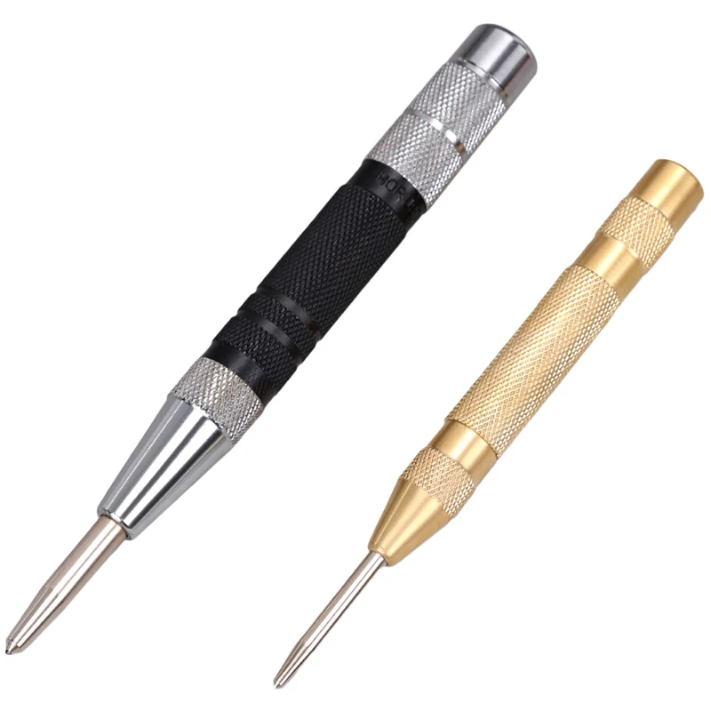 

Super Strong Automatic Centre Punch,Adjustable Spring Loaded Metal Drill Tool