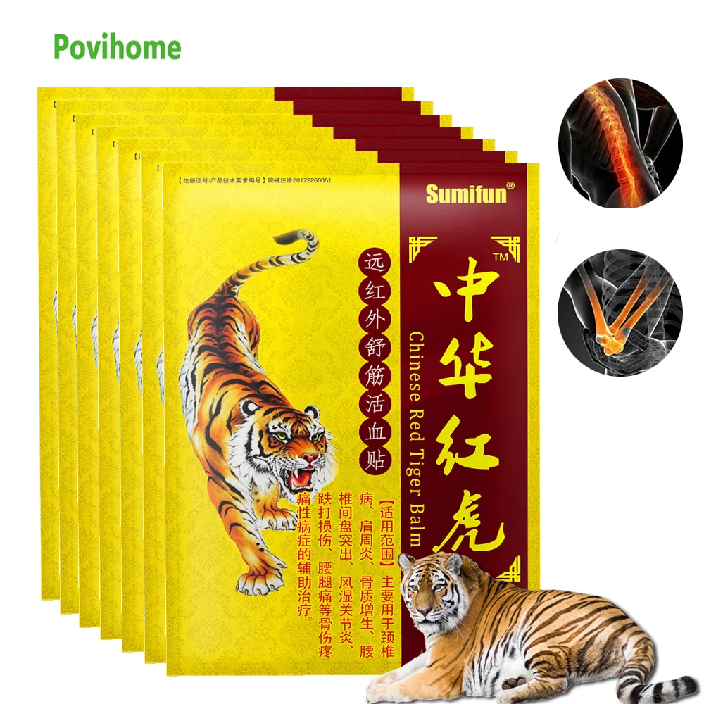 

40Pcs/5bag Tiger Balm Effective Analgesic Patch Arthritis Rheumatoid Pain Treatment Knee Joint Cervical Spondylosis Plaster