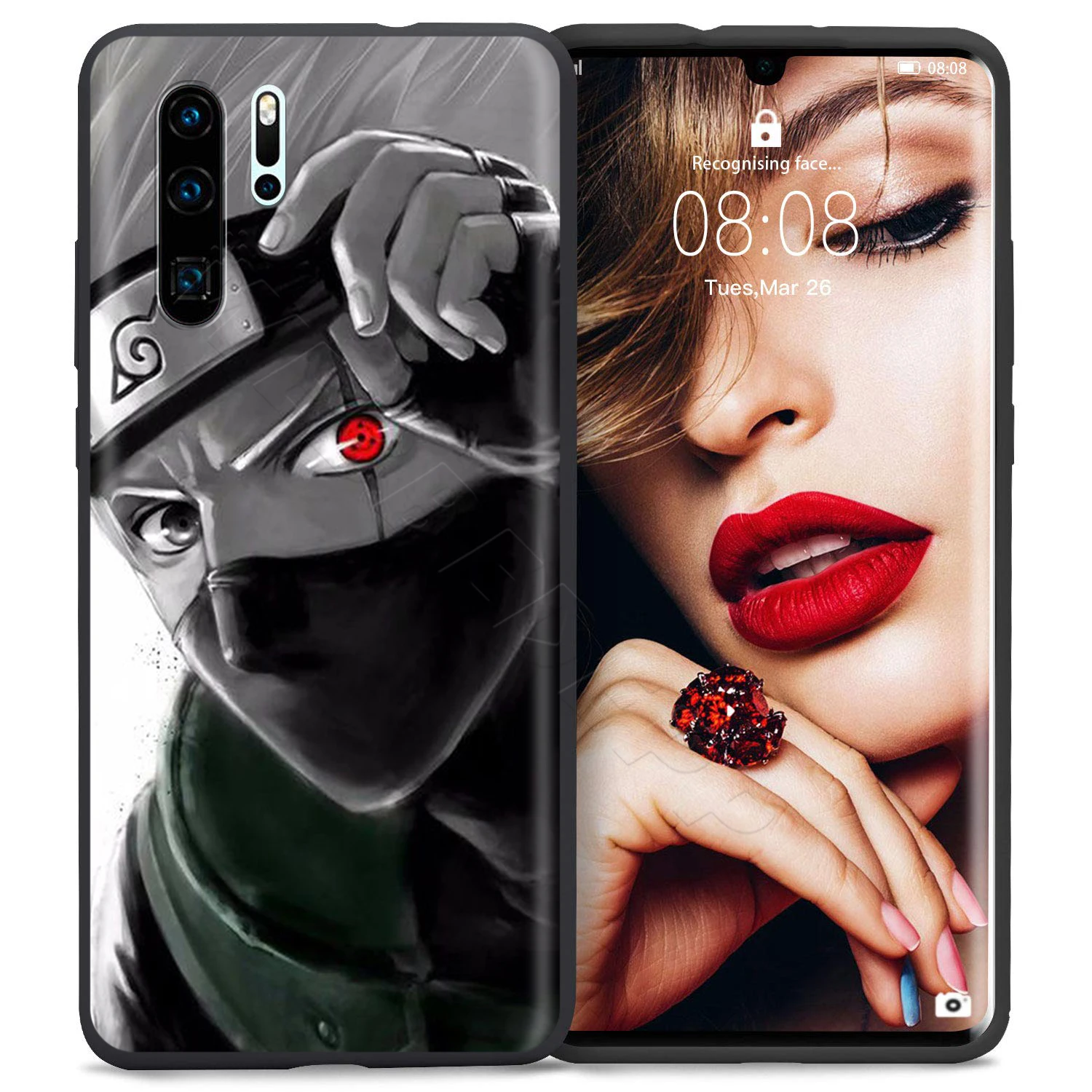 Webbedepp в коробке Коллекционная модель игрушки Наруто Какаши чехол для Huawei P8 P9 P10 P20 P30 Lite Pro P Smart Z Мини