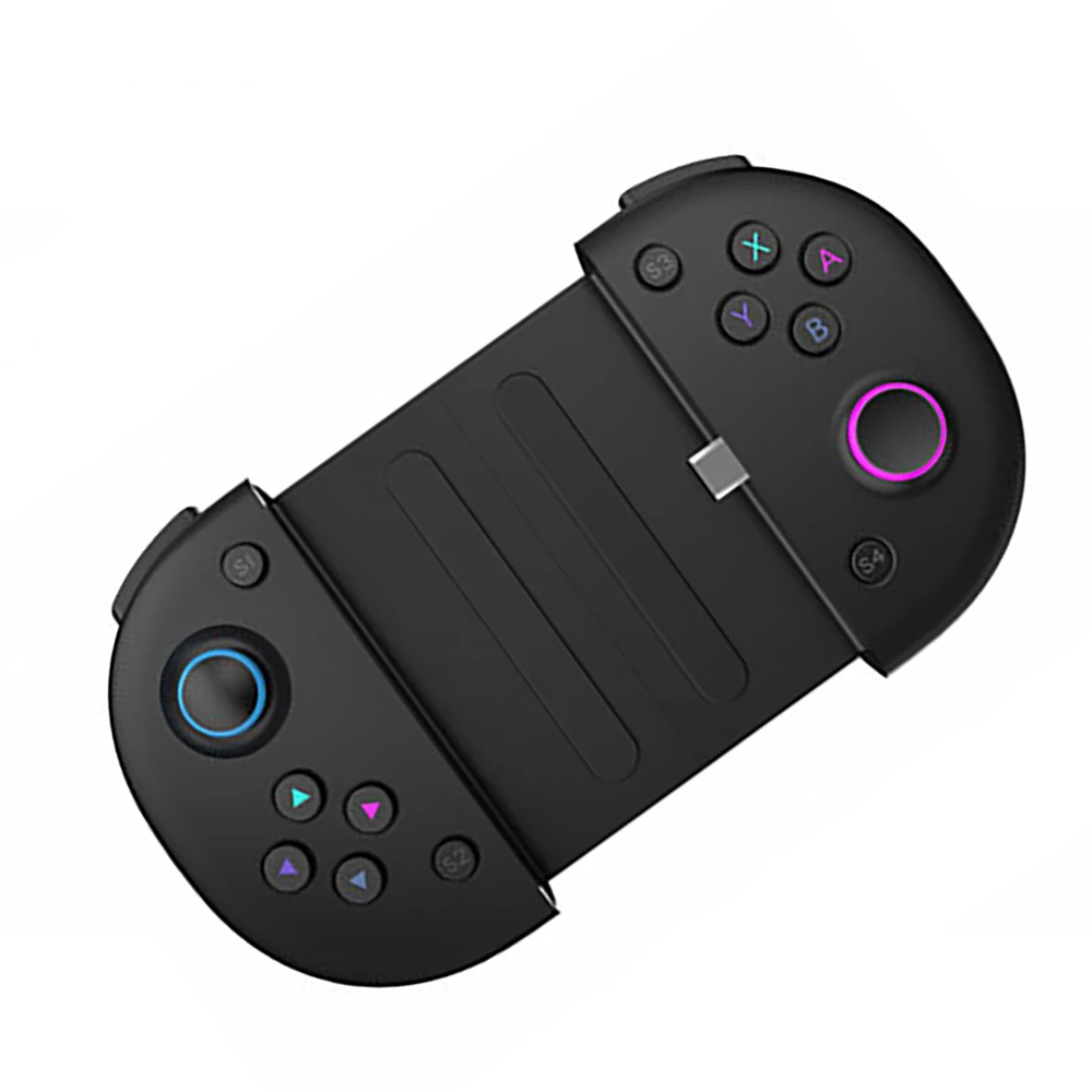 

Game Controller With Type C Fast Charging +Telescope Phone Holder Portable Game Handle Joystick Sensitive Buttons Design 2020